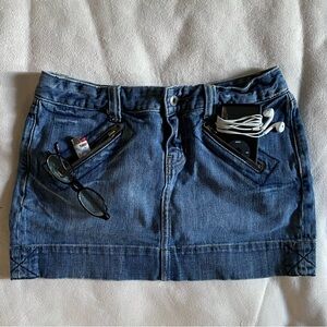 1997 GAP Blue Denim Mini Skirt